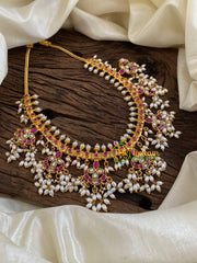 Precious Jadau Kundan Guttapusalu Neckpiece -J1097