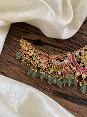 Precious Jadau Kundan Choker Short Neckpiece -J1602