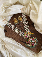 Pearls and Beads Jadau Kundan Pendant Mala -J1645