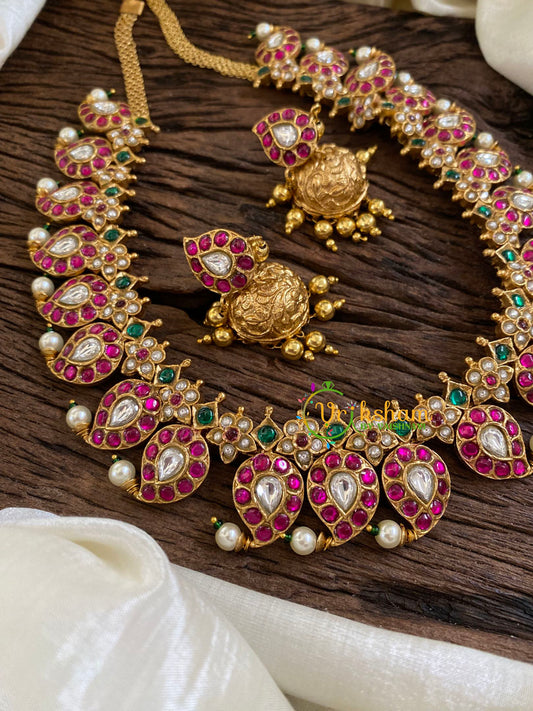 Exquisite Kundan Jadau Maanga Neckpiece -J1078