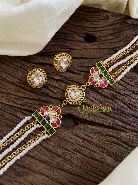 Precious Jadau Kundan Choker Short Neckpiece -J1682