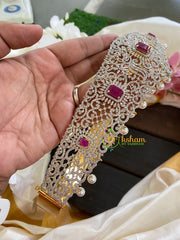 Exquisite Bridal American Diamond Hipbelt-5 Pink-G5668