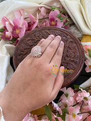 AD Stone Designer Pastel Finger Ring-G5675