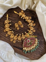 Two in One Removable Pendant Jadau Kundan Short Neckpiece -J1633