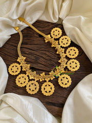 Precious Jadau Kundan Coin Style Short Neckpiece -J1632