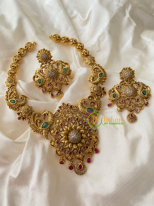 Premium Gold Look Alike Short Neckpiece -G8858