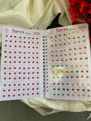 Color Sticker Bindi Book- Single Stone -Small -B06