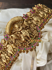 Sri Krishna Hipbelt–Gold Look alike Temple Hipbelt-G4420