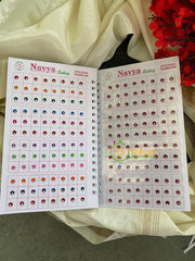 Color Sticker Bindi Book- Single Stone -Small -B06