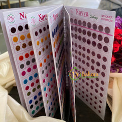 Stone Sticker Bindi Book--Sheen Navya Zari-B13