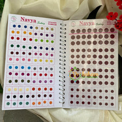 Stone Sticker Bindi Book--Sheen Navya Zari-B13