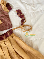 Sandal with Maroon Indian Traditional Girls Lehenga-VS1814