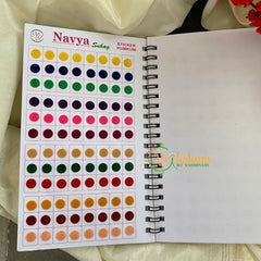 Plain Color Sticker Bindi Book-Navya-B011