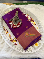 Purple Paithani Semi Soft Silk Saree -VS731