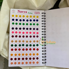 Plain Color Sticker Bindi Book-Navya-B011
