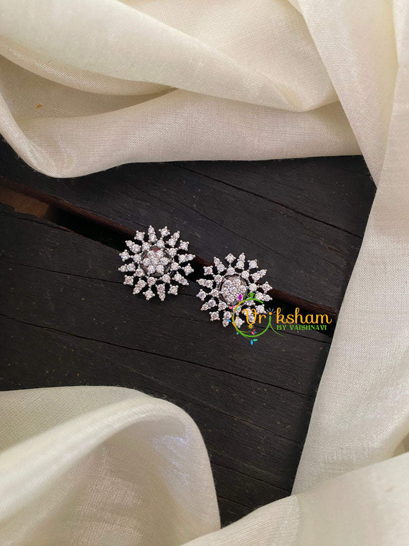 Star White American Diamond Stud -G6637