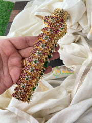 Royal Precious Kemp Hipbelt-Green beads-G4429