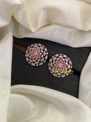 Rose Gold Mauve American Diamond Stud -G6679