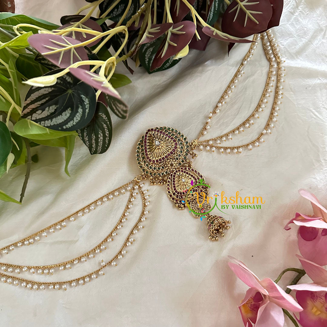 Premium Jada Bun Billai with Maatil -Bridal Bun Jhumka Jada Billai -G9751