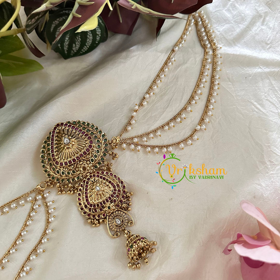 Premium Jada Bun Billai with Maatil -Bridal Bun Jhumka Jada Billai -G9751