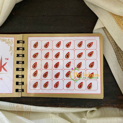 Tilak Sticker Bindi with Gold color stones -B012