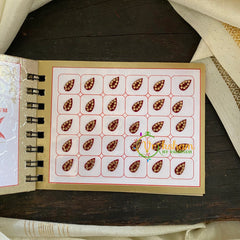Tilak Sticker Bindi with Gold color stones -B012