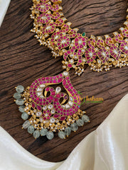 Precious Jadau Kundan Mid Length Neckpiece-J1248