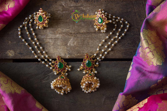 Jhumkas with Bun Maatil-G543