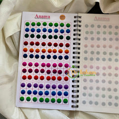 Color Sticker Bindi Book- Half and half -B03
