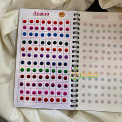 Color Sticker Bindi Book- Half and half -B03