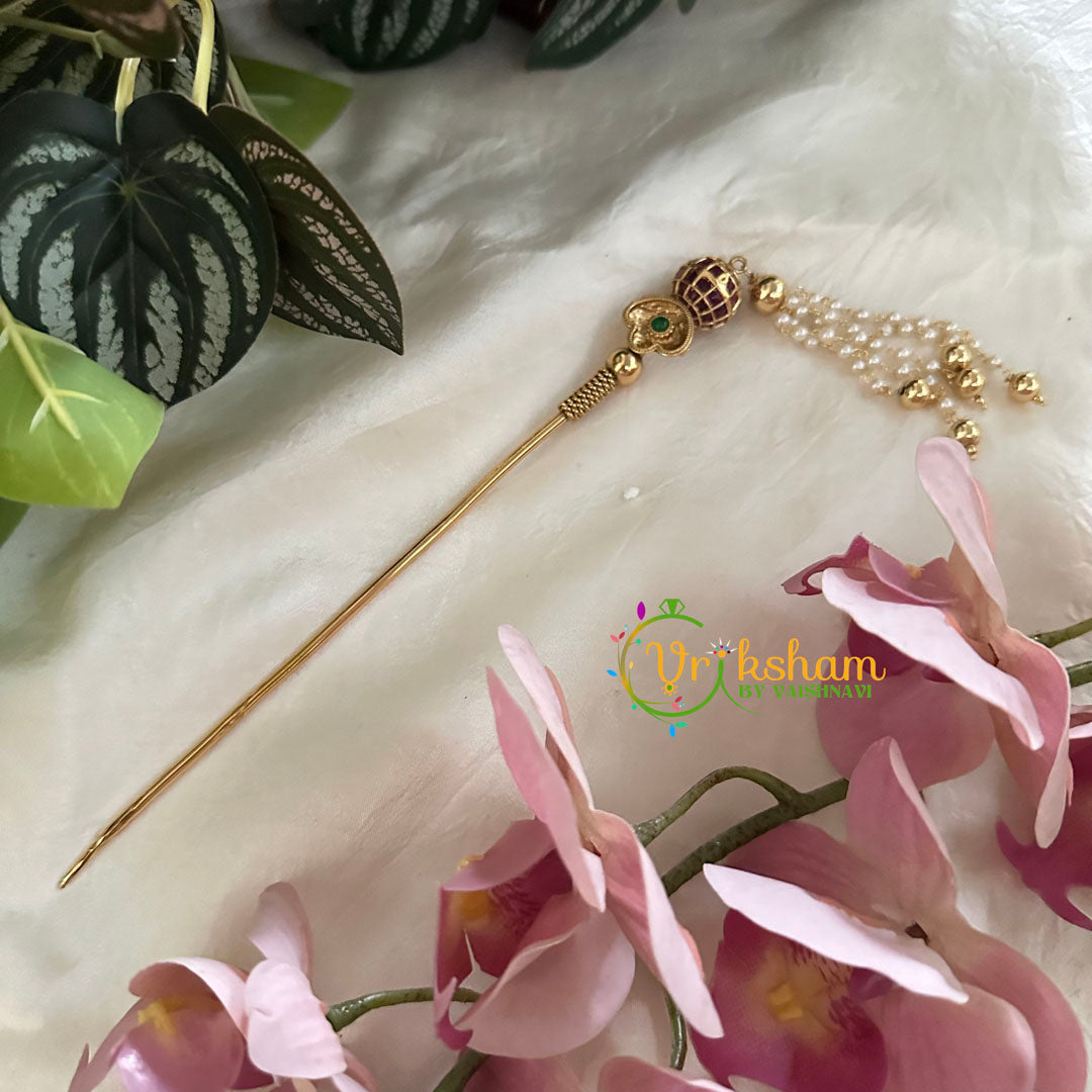 Premium Jada Bun Pin Stick -Red Green-G9766
