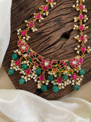 Precious Jadau Kundan Short Neckpiece -J1259