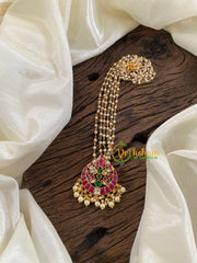 Exquisite Jadau Kundan Pendant Pearl Mala-Chandh-Pearl-J1230