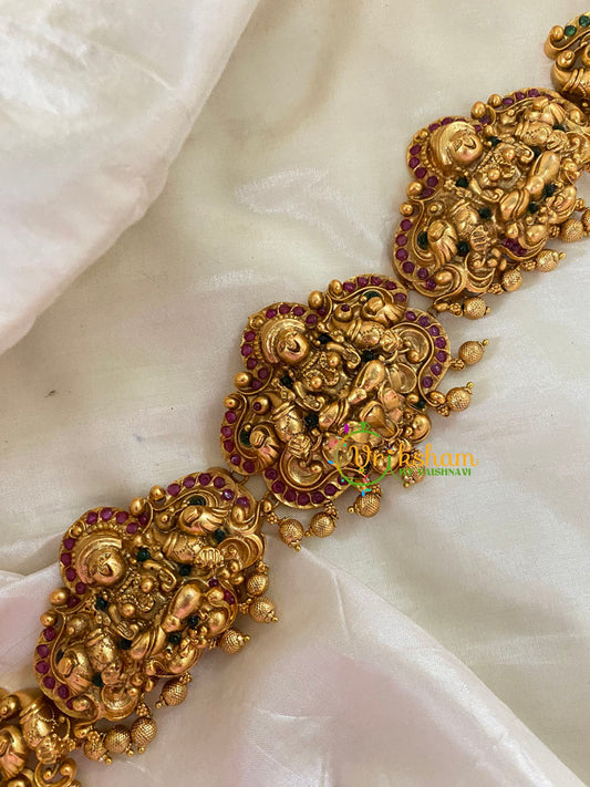 Gold Look Alike Lakshmi Hip Chain-G7841