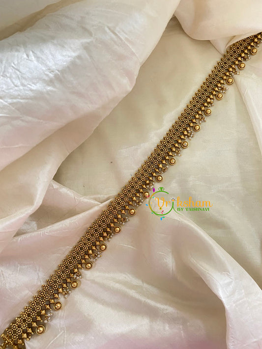 Elegant Thin Hip Chain - Pearl -G7847