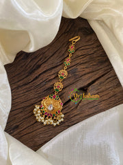 Precious Jadau Kundan Maang Tikka -Pearl -J1220