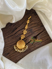 Precious Jadau Kundan Maang Tikka -Pearl -J1220