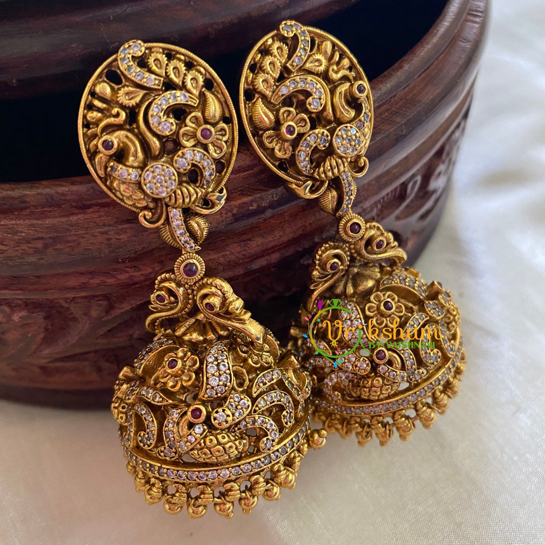 Premium Gold Look Alike Bridal Jhumkas-G3779