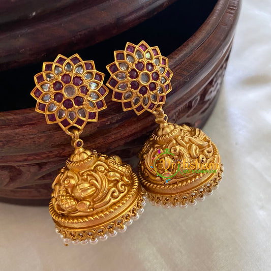 Gold Look Alike Bridal Jhumkas-G3778