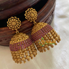 Gold Look Alike Bridal Jhumkas-G3777