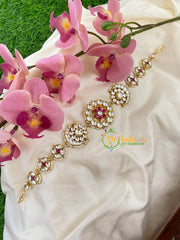 Precious Jadau Kundan Bridal Sheeshphool-Green White-J505