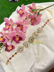 Precious Jadau Kundan Bridal Sheeshphool-Green White-J508