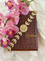 Precious Jadau Kundan Sheeshphool-Floral Chandh-J511