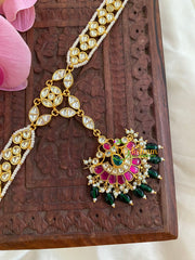 Precious Jadau Kundan Sheeshphool with Maang Tikka-J515