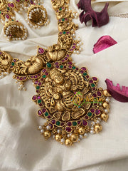 Premium Cluster Pearl Lakshmi Haram -G4498