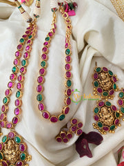 Interchangable Pendant -Lakshmi Kemp Neckpiece-Red Green -G4477