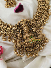 Premium Antique Gold Look Alike Lakshmi Neckpiece-g4474