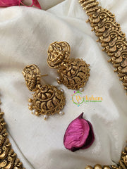 Premium Antique Gold Look Alike Lakshmi Neckpiece-g4474
