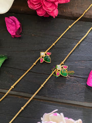 Precious Jadau Kundan Pendant Anklets-Petal  -G8999