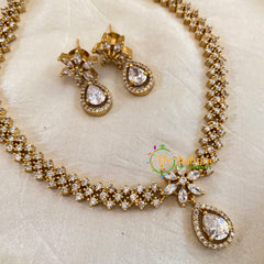 Premium AD Stone Short Neckpiece-G10653